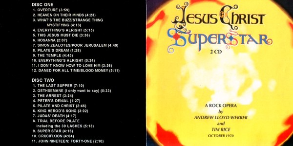 Andrew Lloyd Webber & Tim Rice - Jesus Christ Superstar (1CD) 1970